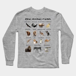 Real Animal Names Long Sleeve T-Shirt